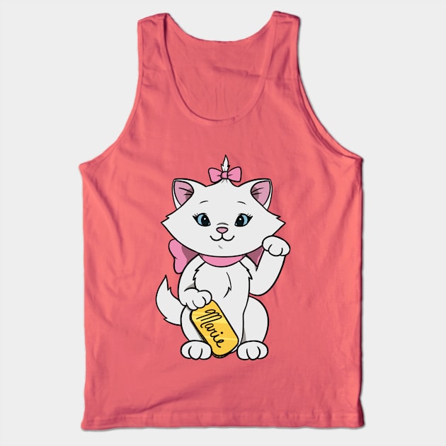 Lucky Cat Marie Tank Top by leiacat